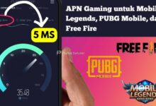 APN Gaming untuk Mobile Legends, PUBG Mobile, dan Free Fire