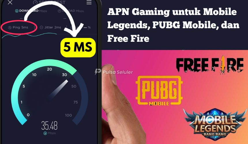 APN Gaming untuk Mobile Legends, PUBG Mobile, dan Free Fire