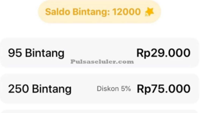 Cara Beli Bintang di Facebook Pakai Pulsa