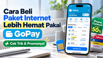 Cara Beli Paket Internet Lebih Hemat Pakai GoPay
