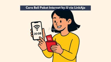 Cara Beli Paket Internet by.U via LinkAja