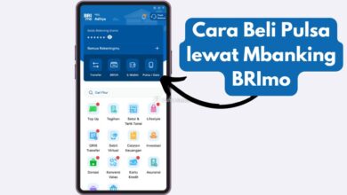 Cara Beli Pulsa lewat Mbanking BRImo