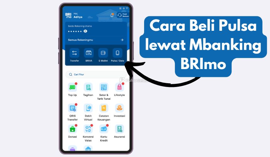 Cara Beli Pulsa lewat Mbanking BRImo