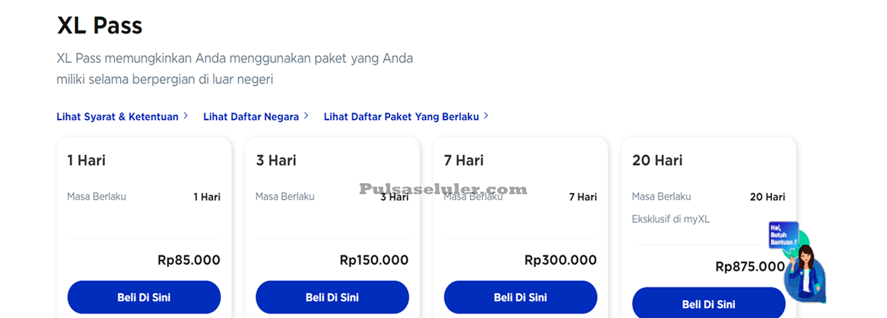 Cara Beli XL Pass