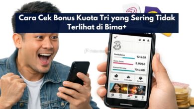 Cara Cek Bonus Kuota Tri yang Sering Tidak Terlihat di Bima+