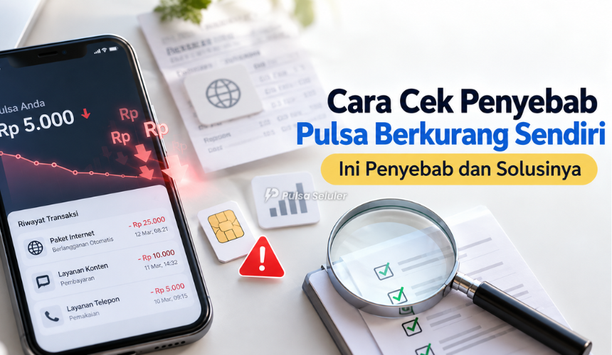 Cara Cek Penyebab Pulsa Berkurang Sendiri