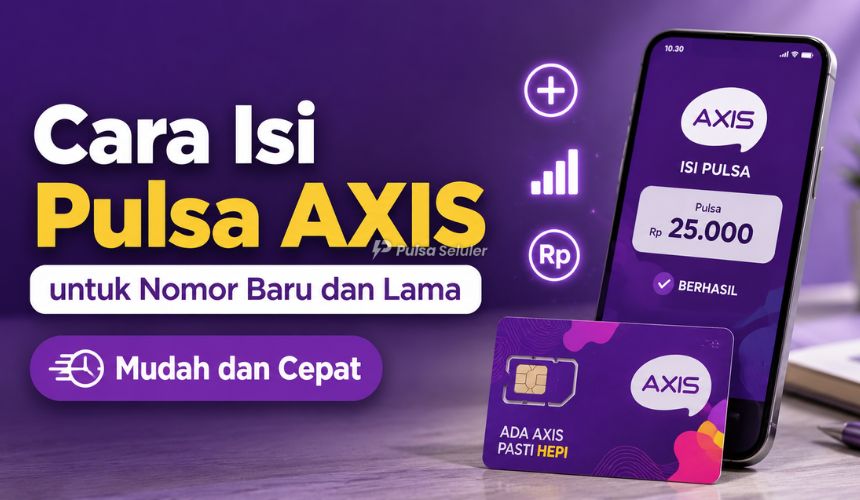 Cara Isi Pulsa AXIS untuk Nomor Baru dan Lama