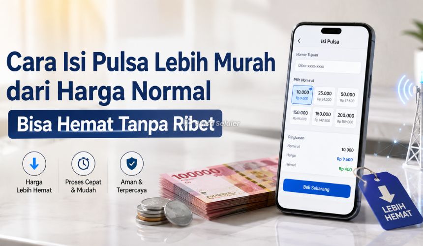 Cara Isi Pulsa Lebih Murah dari Harga Normal