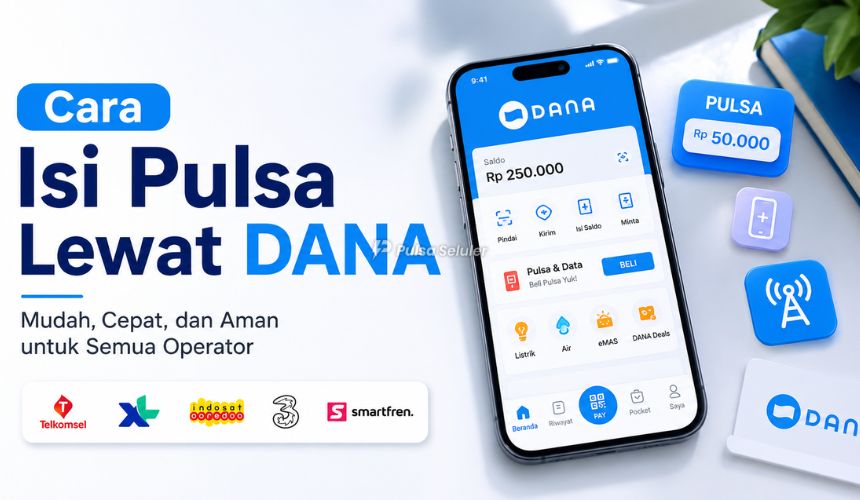 Cara Isi Pulsa Lewat DANA