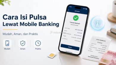 Cara Isi Pulsa Lewat Mobile Banking