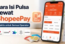 Cara Isi Pulsa Lewat ShopeePay