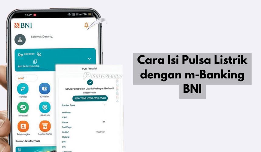 Beli Pulsa Listrik dengan m-Banking BNI