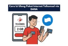Cara Isi Ulang Paket Internet Telkomsel via DANA
