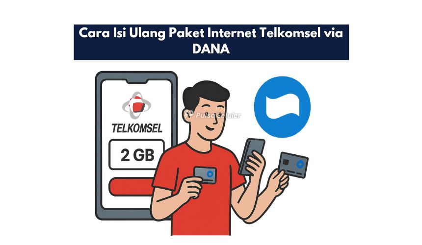 Cara Isi Ulang Paket Internet Telkomsel via DANA