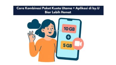 Cara Kombinasi Paket Kuota Utama + Aplikasi di by.U