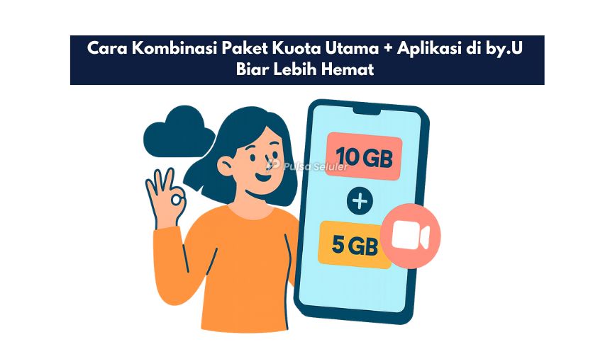 Cara Kombinasi Paket Kuota Utama + Aplikasi di by.U