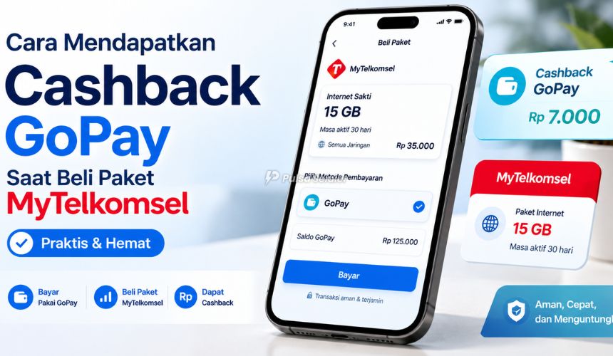 Cara Mendapatkan Cashback GoPay Saat Beli Paket MyTelkomsel