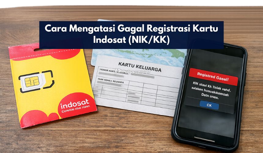 Cara Mengatasi Gagal Registrasi Kartu Indosat (NIK/KK)