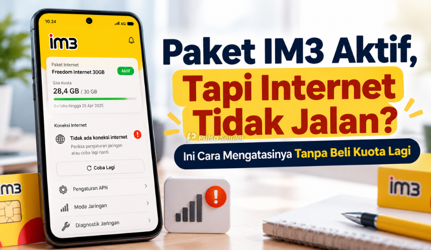 Cara Mengatasi Paket IM3 Aktif tapi Internet Tidak Jalan