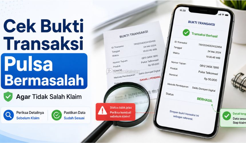 Cara Mengecek Bukti Transaksi Pulsa yang Bermasalah