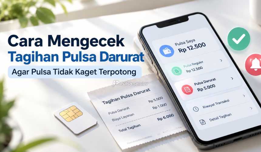 Cara Mengecek Tagihan Pulsa Darurat