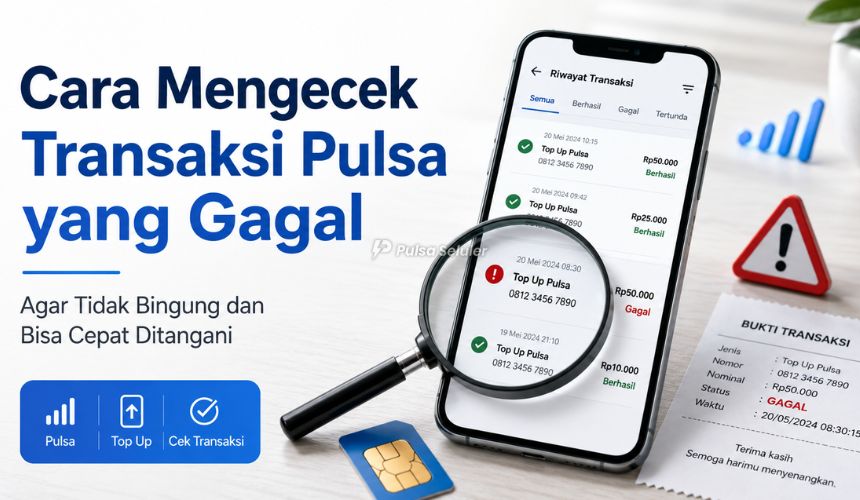 Cara Mengecek Transaksi Pulsa yang Gagal