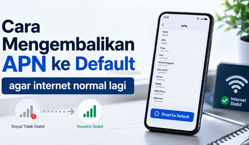Cara Mengembalikan APN ke Default agar Internet Normal Lagi
