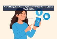 Cara Mengubah Kuota Aplikasi by.U Jadi Kuota Utama: Work 100%
