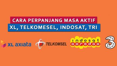 Cara Perpanjang Masa Aktif XL, Telkomsel, Indosat dan TRI