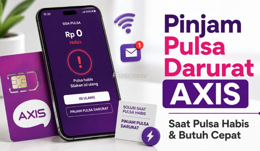 Cara Pinjam Pulsa Darurat AXIS saat Pulsa Habis dan Butuh Cepat