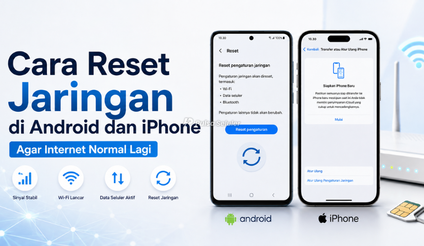 Cara Reset Jaringan di Android dan iPhone agar Internet Normal Lagi