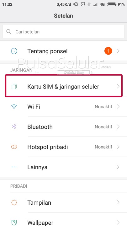 Cara Setting APN Indosat Ooredoo di HP Android 1