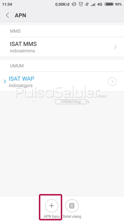 Cara Setting APN Indosat Ooredoo di HP Xiaomi 3