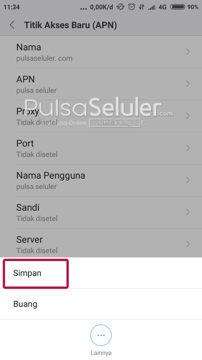 Cara Setting APN Indosat Ooredoo di HP Xiaomi 4