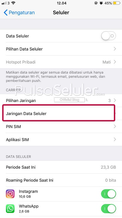 Cara Setting APN Indosat Ooredoo di iPhone 2
