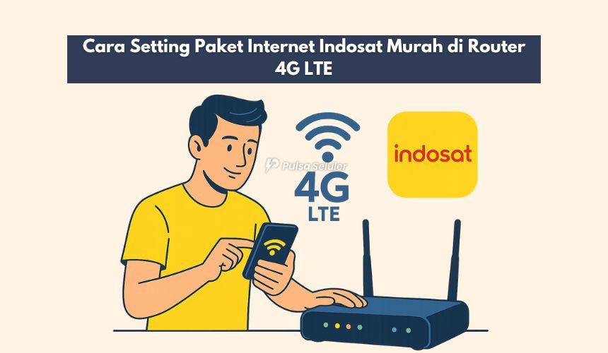 Cara Setting Paket Internet Indosat Murah di Router 4G LTE