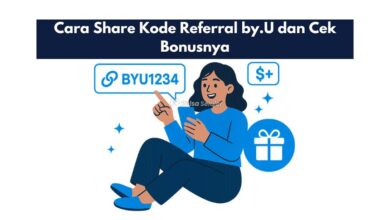 Cara Share Kode Referral by.U dan Cek Bonusnya
