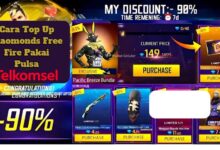 Cara Top Up Diaomonds Free Fire Pakai Telkomsel