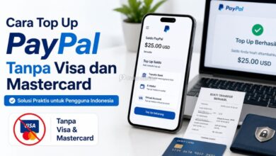 Cara Top Up PayPal Tanpa Visa dan Mastercard