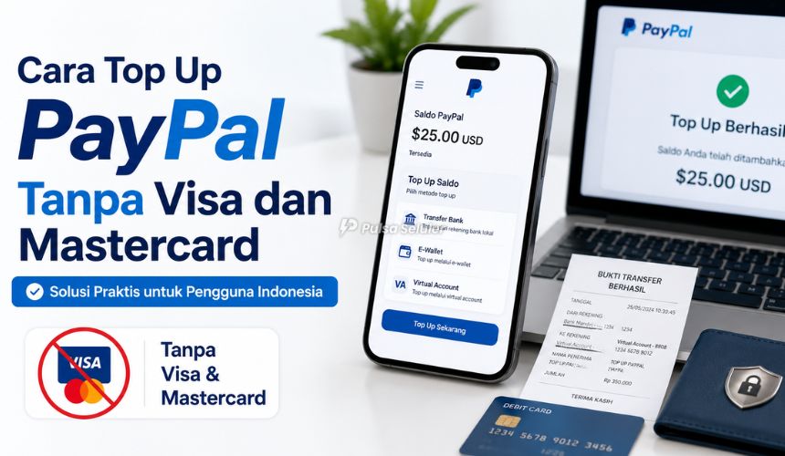 Cara Top Up PayPal Tanpa Visa dan Mastercard