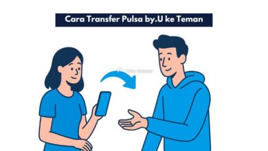 Cara Transfer Pulsa by.U ke Teman