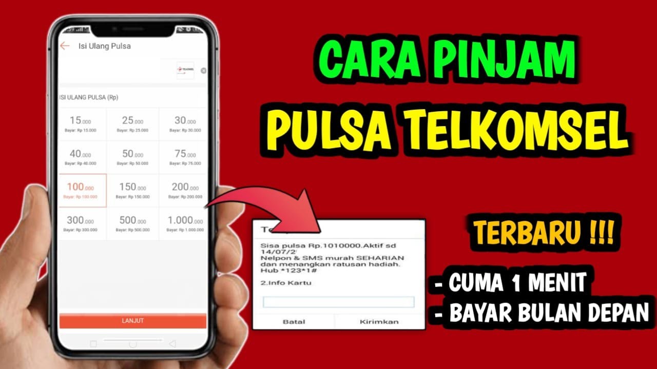 Cara ngutang pulsa telkomsel