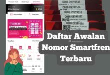 Daftar Awalan Nomor Smartfren Terbaru