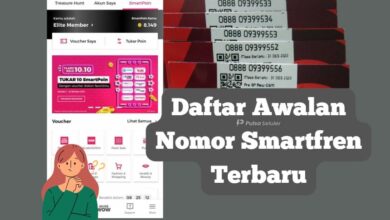 Daftar Awalan Nomor Smartfren Terbaru