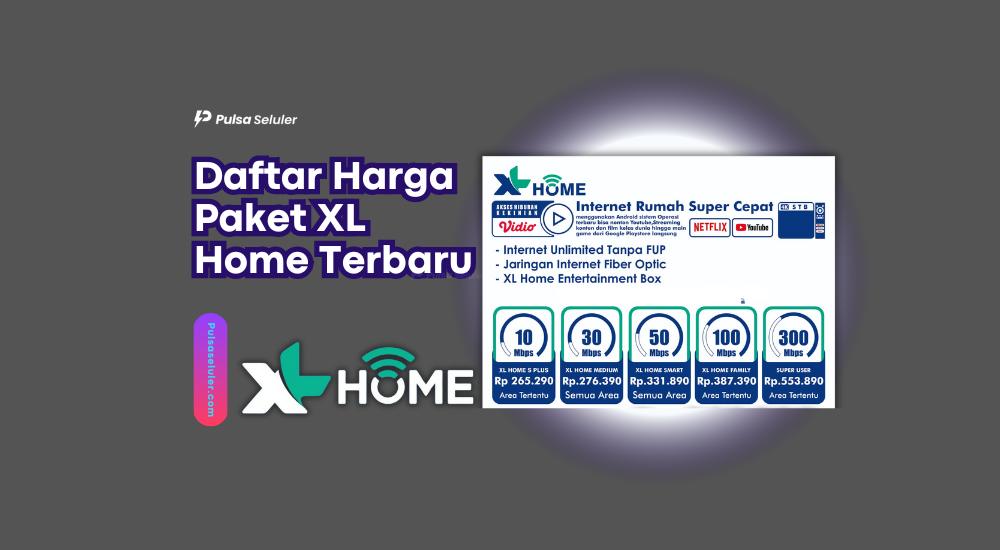 Daftar Harga Paket XL Home Terbaru