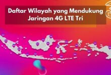 Daftar Wilayah yang Mendukung Jaringan 4G LTE Tri