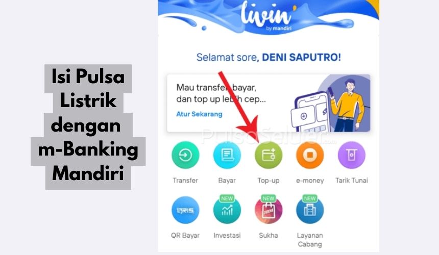 Beli Pulsa Listrik dengan m-Banking Mandiri