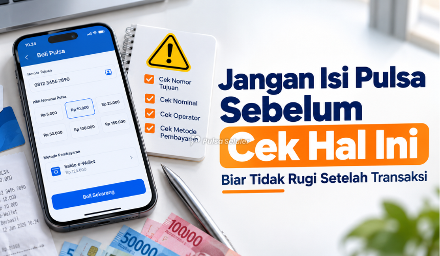 Jangan Isi Pulsa Sebelum Cek Hal Ini