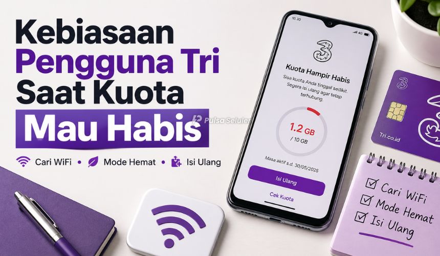 Kebiasaan Pengguna Tri Saat Kuota Mau Habis