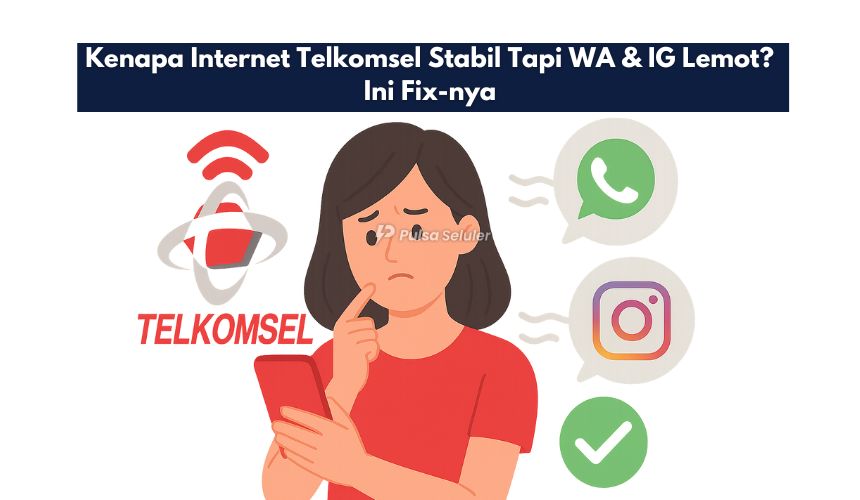 Kenapa Internet Telkomsel Stabil Tapi WA & IG Lemot